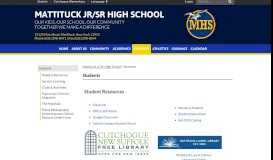 
							         Students - Mattituck Jr/Sr High School								  
							    