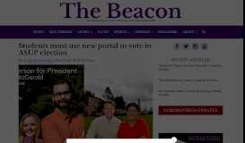 
							         Students must use new portal to vote in ASUP election - The Beacon								  
							    