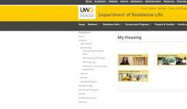 
							         Students - My Housing - Department of Residence Life ... - UW Oshkosh								  
							    