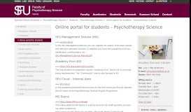 
							         Students online portal | Sigmund Freud PrivatUniversität								  
							    