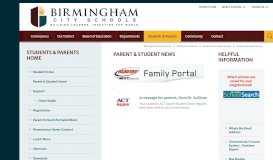 
							         Students & Parents Home / Parent & Student Home - Birmingham City ...								  
							    
