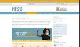 
							         Students & Parents / Homepage - Houston ISD								  
							    