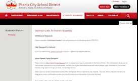 
							         Students & Parents / Homepage - Phenix City School District								  
							    