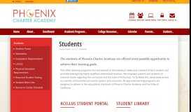 
							         Students - Phoenix Charter Academy								  
							    