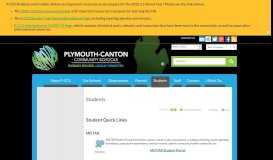 
							         Students | Plymouth-Canton Community Schools								  
							    