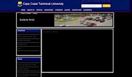 
							         Students Portal - Cape Coast Technical University								  
							    