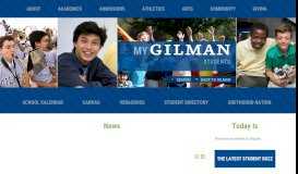 
							         Students Portal - Gilman School								  
							    