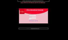 
							         Students Portal - Uni-Plus - Africa International University								  
							    