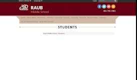 
							         Students - Raub Middle School								  
							    