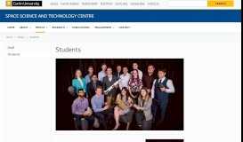 
							         Students, Space Science and Technology Centre | Curtin University ...								  
							    