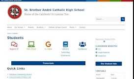 
							         Students – St. Brother André Catholic High School								  
							    