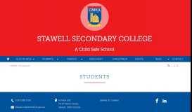 
							         Students - Stawell Secondary College								  
							    