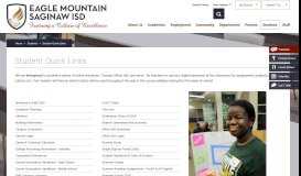 
							         Students / Student Quick Links - Eagle Mountain-Saginaw								  
							    