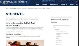 
							         Students - Suffolk University								  
							    