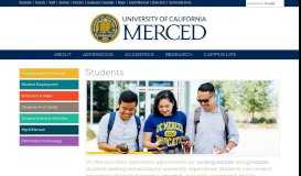 
							         Students | UC Merced								  
							    