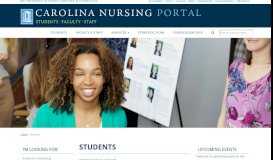 
							         Students | UNC School of Nursing Portal								  
							    