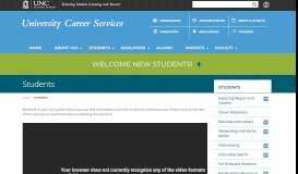 
							         Students - University Career Services - UNC Chapel Hill								  
							    
