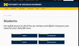 
							         Students - University of Michigan-Dearborn								  
							    