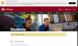 
							         Students | uOttawa | University of Ottawa								  
							    