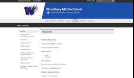 
							         Students - Woodbury Middle - Woodbury Middle School - South ...								  
							    