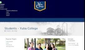 
							         Students - Yuba College - Welcome to Yuba College								  
							    