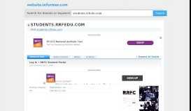 
							         students.rrfedu.com at WI. Log In • RRFC Student Portal								  
							    
