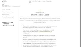 
							         Student/Staff Login • Southwestern University								  
							    