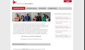 
							         Studienberatung: Onlineberatung der Hochschule RheinMain								  
							    