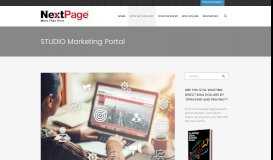 
							         STUDIO Marketing Portal - NextPage								  
							    