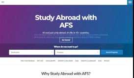 
							         Study Abroad | AFS-USA								  
							    