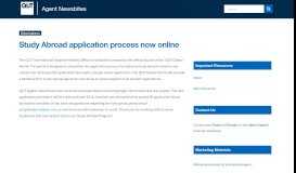 
							         Study Abroad application process now online | Agent ... - QUT Blogs								  
							    
