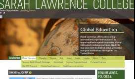 
							         Study Abroad & Exchange Programs | Sarah Lawrence College								  
							    