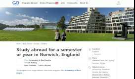 
							         Study abroad for a semester or year in Norwich, England | Go Overseas								  
							    