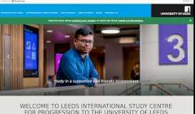 
							         Study abroad in England | Leeds International Study Centre for Uni of ...								  
							    