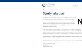 
							         Study Abroad - National University								  
							    