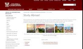 
							         Study Abroad Programs - College of Charleston								  
							    
