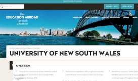 
							         Study Abroad | University of New South Wales | TEAN Study Abroad								  
							    