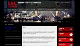 
							         Study An MBA Course In London School Of Commerce								  
							    