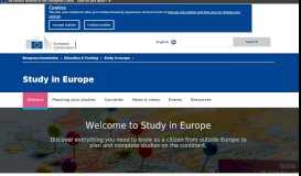 
							         Study in Europe | Education and Training - European Commission								  
							    