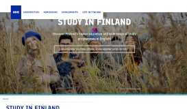 
							         Study in Finland: Frontpage								  
							    