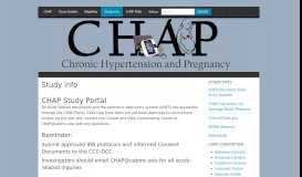 
							         Study Info | CHAP								  
							    