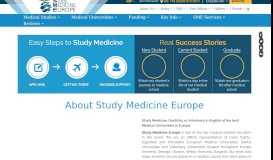 
							         Study Medicine Europe: Study Medicine Abroad in English								  
							    