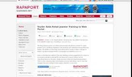 
							         Stuller Adds Retail Jeweler Training to Web Portal - Diamonds.net								  
							    