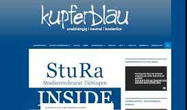 
							         StuRa-Inside vom 29.10.2018 | Kupferblau – Campusmagazin Tübingen								  
							    