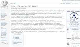 
							         Sturgis Charter Public School - Wikipedia								  
							    