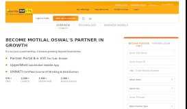 
							         Sub-Broker Business Portal | Motilal Oswal								  
							    