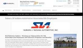 
							         Subaru Of Indiana Automotive Associates/SIA Employees | Bob ...								  
							    