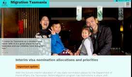 
							         Subclass 190 - Skilled Nominated Visa - Migration Tasmania								  
							    