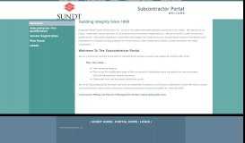 
							         Subcontractor Portal | Sundt								  
							    