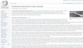 
							         Submarine-launched cruise missile - Wikipedia								  
							    